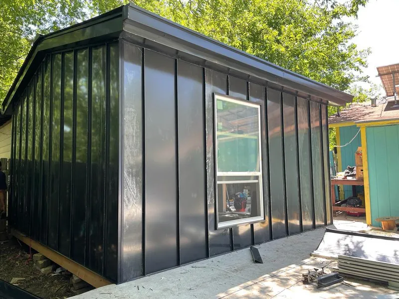 Black standing seam metal wall panels for Roof Inspection in Philadelphia